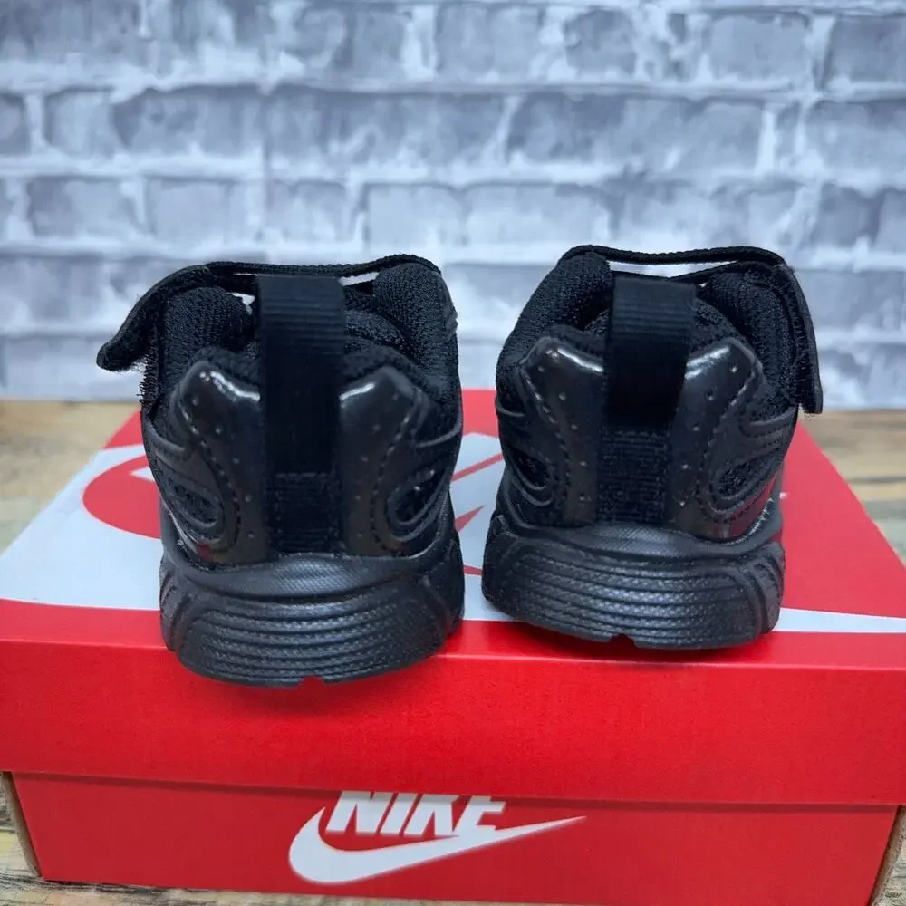 Nike V5 RNR (TD) Triple Black Lace Mesh Sneaker HQ6413-002 Baby Size 5C New